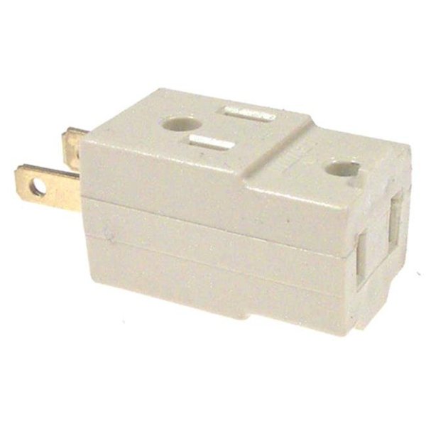 Ezgeneration Ivory Cube Triple Tap Plug-In Outlet Adapter EZ82827